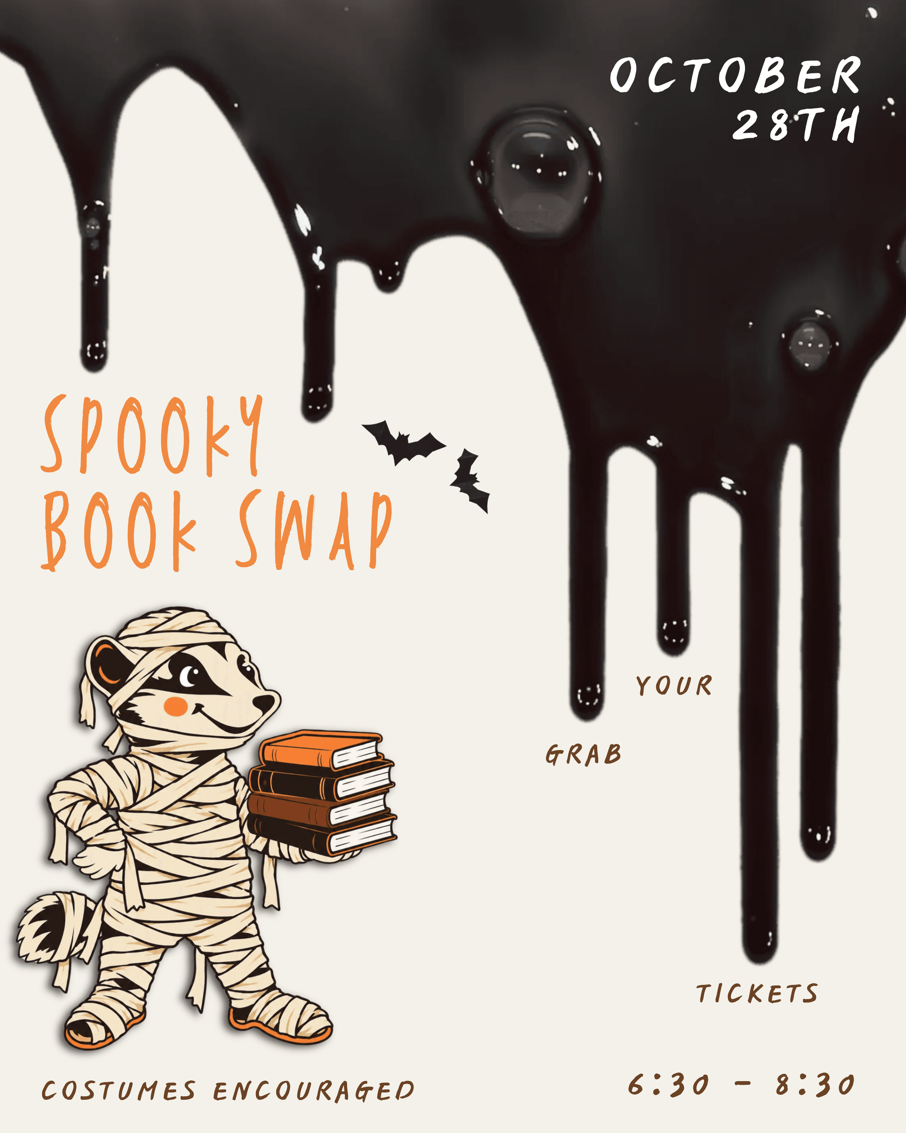 Spooky Book Swap Dinner at Toasty Badger