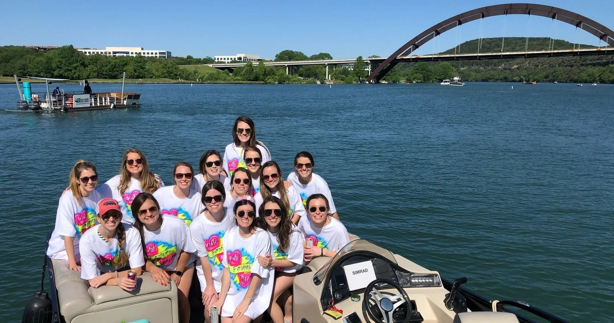 Lake Austin private cruise near waterfront homes and hotels